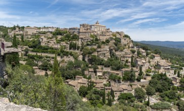 Scenery around Gordes, a comune in the Provence region of southern France at summer time