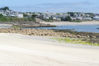 Coastal scenery around Audierne, a commune in the Finistere department of Brittany in France