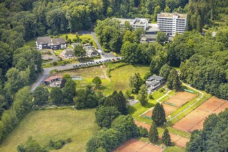 Aerial view, Dorint Hotel und Sportresort, Rodelhaus Hotel und Restaurant, Neheim, Arnsberg,