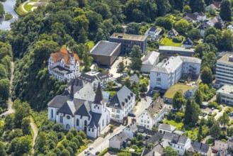 Aerial view, Wedinghausen Monastery and St Laurentius Catholic Provost Church, Laurentianum Grammar