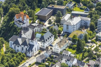 Aerial view, Wedinghausen Monastery and St Laurentius Catholic Provost Church, Laurentianum Grammar