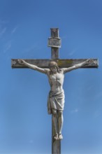 Crucifix at the Roman Catholic parish church of the Assumption of the Virgin Mary in Gebrazhofen,