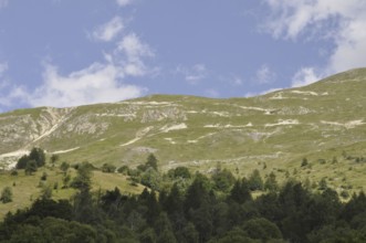 Mountain panorama of Savoy near Valloire