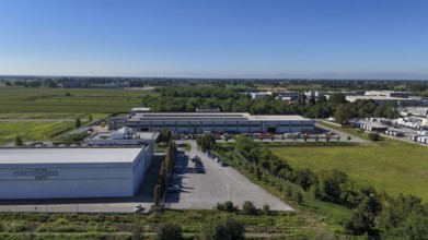 Cremona, Italy - August 22nd 2025 Modern Data Center Facility in Northern Italy Offering Advanced