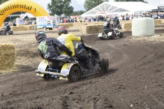 Lawnmower tractor race in Thönse, Lower Saxony, Germany