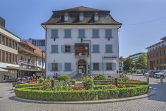 City museum with floral decorations, Dornbirn, Vorarlberg, Austria