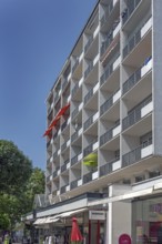 Modern apartment block with balconies, Dornbirn, Vorarlberg, Austria