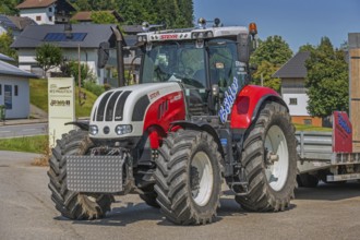 Modern Steyer tractor, Vorarlberg, Austria