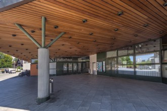 Cultural centre with wooden ceiling, Dornbirn, Vorarlberg, Austria