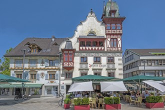 The Steinhauser or Johann Luger House on the market square, Dornbirn, Vorarlberg, Austria