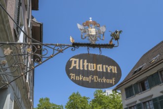 Rusted nose shield, used goods sale, Dornbirn, Vorarlberg, Austria