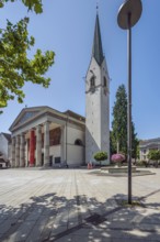 The Roman Catholic parish church of St Martin, entrance with a monumental Ionic temple façade with