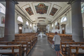 The Roman Catholic parish church of St Martin, interior, Dornbirn, Vorarlberg, Austria