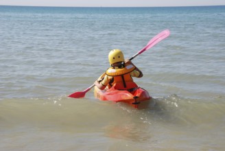 Sea kayak in Erquy in Brittany, France
