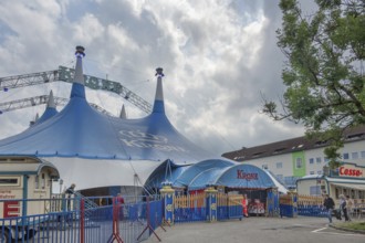 Circus tent, Circus tent, Circus-Krone, Kempten, Allgäu, Bavaria, Germany