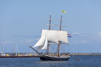 Sailing ship Morgenstern, Hanse-Sail, Unterwarnow, Warnemünde, Rostock, Mecklenburg-Vorpommern,