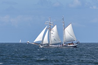 Sailing ship banjaard, Hanse-Sail, Ostee near Warnemünde, Rostock, Mecklenburg-Vorpommern, Germany