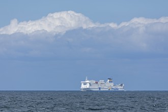 TT-Line ferry Tom Sawyer, Baltic Sea near Warnemünde, Rostock, Mecklenburg-Western Pomerania,