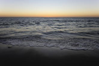 Sunset on the beach at Cervantes, Perth, Western Australia, WA, Indian Ocean, Australia