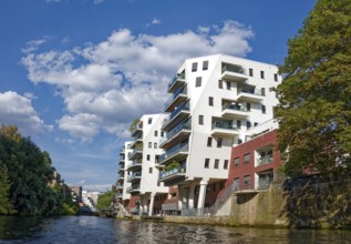 Riverhouses Leipzig, design by Denda Architekten, attractive modern architecture, modern building