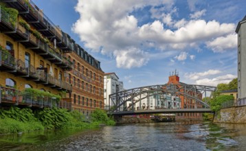 Könneritz Bridge, connection between the districts of Plagwitz and Schleußig and Mey and Edlich,