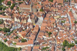 Rothenburg ob der Tauber, district town, Middle Franconian district Ansbach, medieval old town,