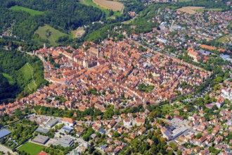 Rothenburg ob der Tauber, district town, Middle Franconian district Ansbach, medieval old town,