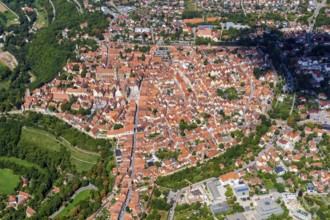 Rothenburg ob der Tauber, district town, Middle Franconian district Ansbach, medieval old town,