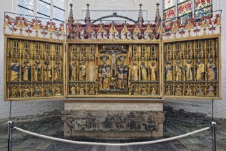 Former high altar of the Nikolaikirche in the northern transept, Marienkirche, Protestant-Lutheran,