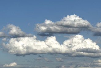 White clouds stratocumulus against blue sky, international