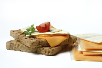 Processed cheese, processed cheese slices on toast