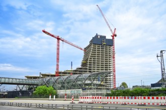 Construction site at the Elbtower in the harbour city of Hamburg, Germany