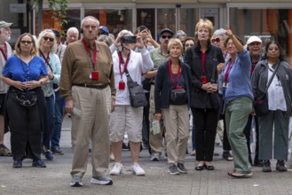 Tourist group guided tour, Interlaken, Switzerland