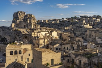 The rock-hewn church of St Mary of Idris and the Sassi in Matera, Basilicata, Italy