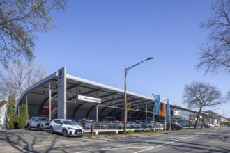 Dealership of the Japanese car brand Toyota with used cars, Bremen, Germany