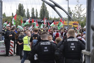 Several thousand people take part in a pro-Palestine demonstration under the slogan United 4 Gaza
