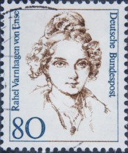 Rahel Varnhagen von Ense, 1771, 1833, a German writer and salonière, campaigner for the Jewish