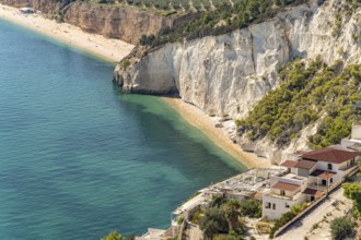 Beach and bay Cala di Enea near Mattinatella, Mattinata, Gargano, Apulia, Italy