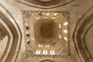 Dome and ceiling of the Tomba di Rotari or San Giovanni Battista in Tomba in Monte Sant'Angelo,