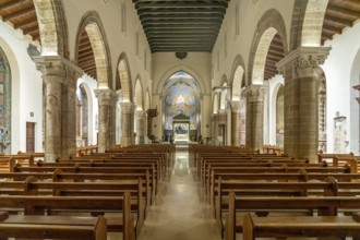 Interior of the Cathedral of Nardò or Cathedral Basilica of the Assumption of the Virgin Mary in