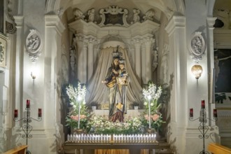 Madonna in the interior of the church Chiesa di San Domenico in Nardo, Apulia, Italy
