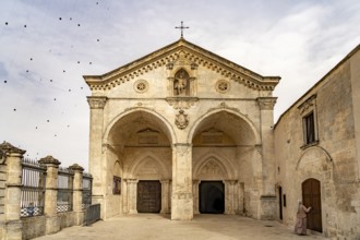 The Roman Catholic pilgrimage church of San Michele Arcangelo, UNESCO World Heritage Site in Monte