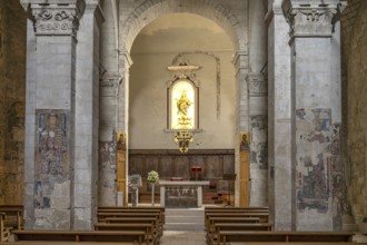 Interior of the church of Santa Maria Maggiore in Monte Sant'Angelo, Gargano, Apulia, Italy