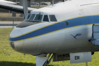Front view of the Lockheed L-1049 G Super Constellation, registration D-ALEM