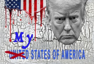 Symbolic image, Trump as owner of the USA, governing with executive order, pseudo-government,