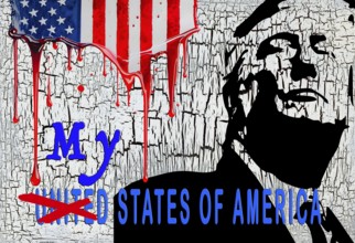 Symbolic image, Trump as owner of the USA, governing with executive order, pseudo-government,