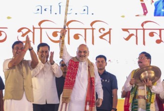Union Home Minister Amit Shah addresses the newly elected National Democratic Alliance's (NDA)