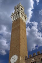 The tower on the Piazza del Campo, Siena, Tuscany, Italy