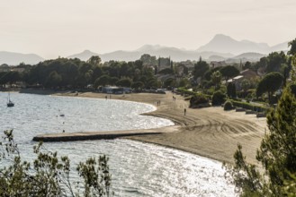 Beach, Plage de l'Argentière, La Londe-les-Maures, Var, French Riviera, Provence-Alpes-Cote d'Azur,