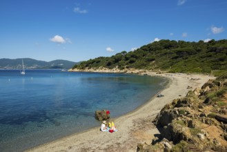 Beach, Plage d'Héraclée, La Croix-Valmer, Saint Tropez, Var, French Riviera, Provence-Alpes-Cote